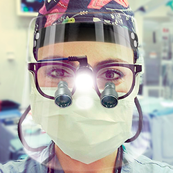UltraMini HDi under face shield